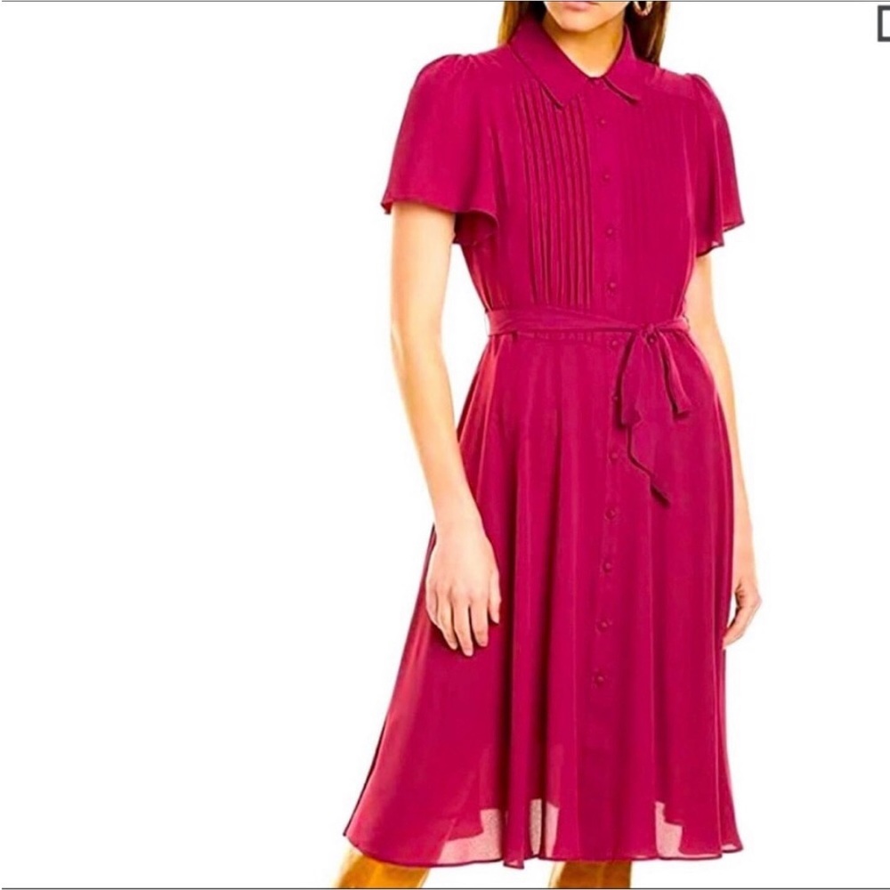 Nanette Lepore Pink Button-Down Dress